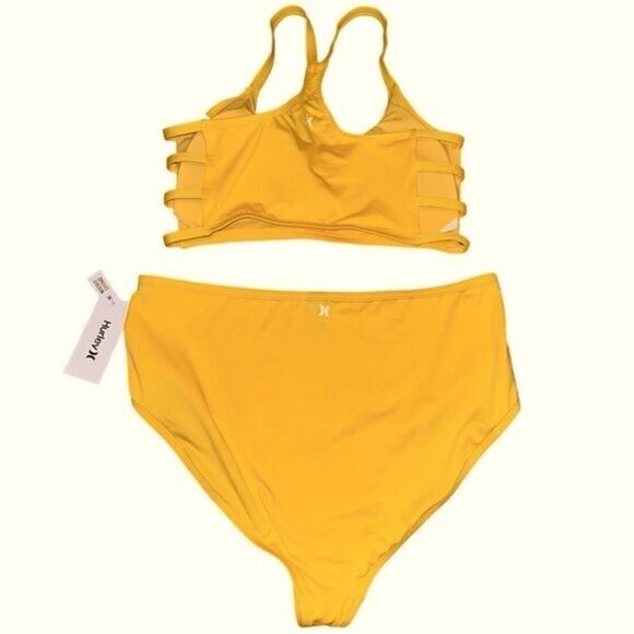 Hurley Moderate Coverage Bikini Woman’s Size 1XL - Picture 3 of 7